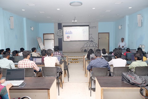 AICTE SPICES Innovation Club organized a workshop on Big Data Analytics and Artificial Intelligence from 24.11.22-26.11.2022. M.Suruli Kannan, Director, Iviewsense Pvt ltd delivered hands-on training in big data analytics. He enlightened the students with lots of informative details regarding Microsoft power BI tools.