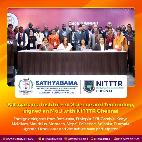 MoU with NITTTR Chennai